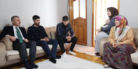 Kocaeli Kandıra'da vefat eden muhtarın ailesine taziye haberi