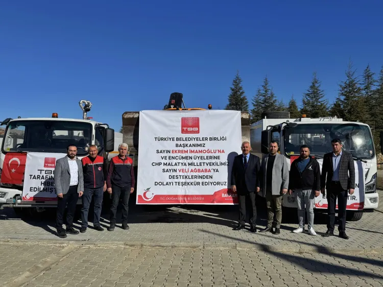 Malatya Doğanşehir'e TBB’den araç desteği haberi