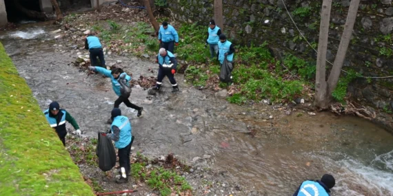 Manisa Çaybaşı Deresi’nde yoğun mesai haberi