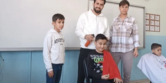 Mardinli dünya şampiyonu öğrencilere deneyimini anlattı haberi