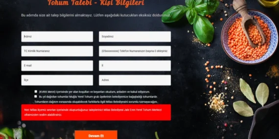 Milas Belediyesi, talepte bulunan vatandaşlara yerel tohum gönderiyor haberi