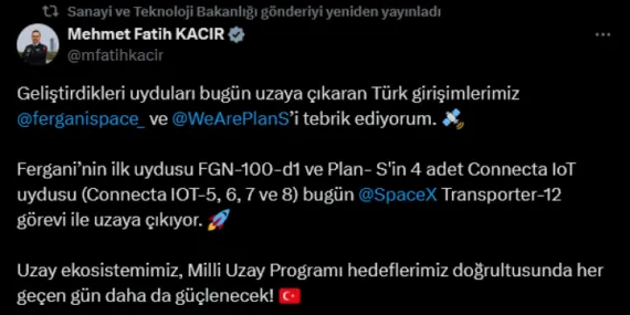 Milli uydumuz yörüngesine yerleşti haberi