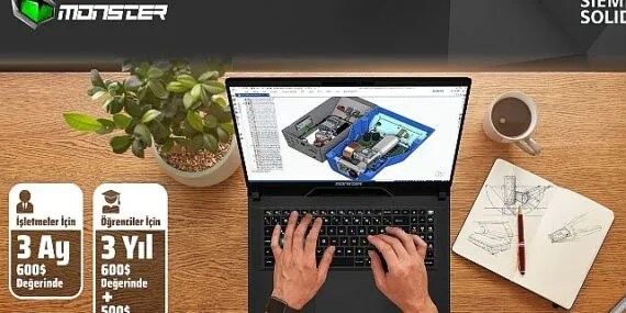 Monster ve Siemens güçlerini birleştiriyor, Solid Edge yazılımıyla profesyonellerin hayatı kolaylaşıyor haberi