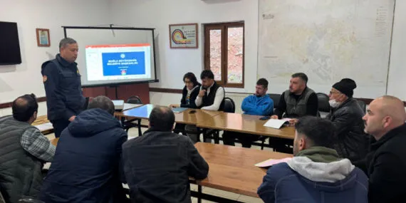 Muğla İtfaiyesi'nden baca temizlik eğitimi haberi
