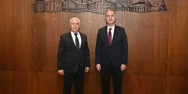 Mustafa Bozbey’den Başkan Taban’a Ziyaret