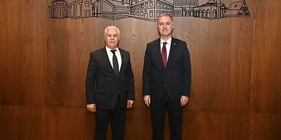 Mustafa Bozbey’den Başkan Taban’a Ziyaret