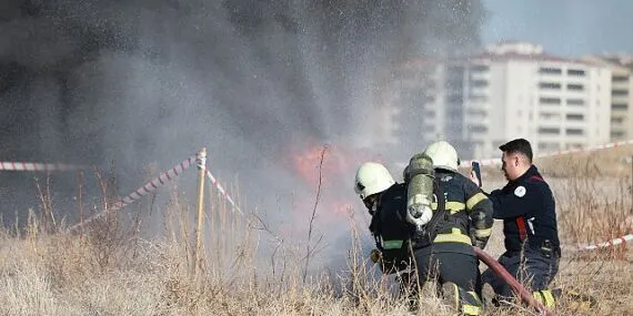 Nevşehir ve Gülşehir İtfaiyelerinden Ortak Tatbikat haberi