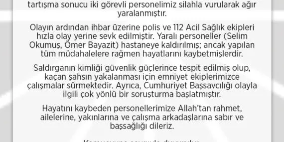 Rize'de PTT'ye saldırı! 2 ölü haberi