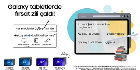 Samsung’da sömestr tatiline özel indirim kampanyası! haberi