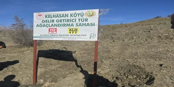 Sason Kelhasan köyünde 5 bin 300 fidan toprakla buluştu haberi