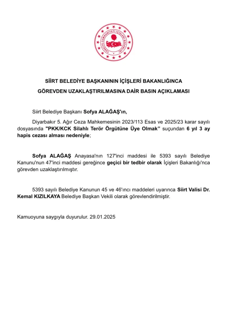 Siirt Belediyesi'ne kayyum atandı! haberi