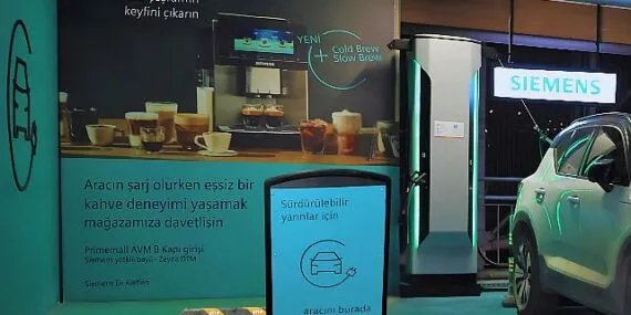 Sürdürülebilirliğe katkı sunan elektrikli araç şarj istasyonu, İskenderun Siemens mağazasında hizmet vermeye başladı haberi