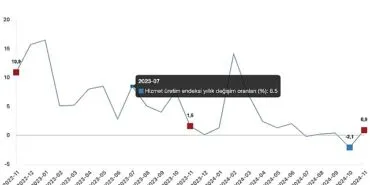 Tüik: Hizmet üretim endeksi yıllık %0,9 arttı haberi