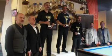 Bayburt'ta 3 Bant Bilardo Şampiyonası Heyecanı Sona Erdi! Şampiyon Muharrem Kaymak! Haberi
