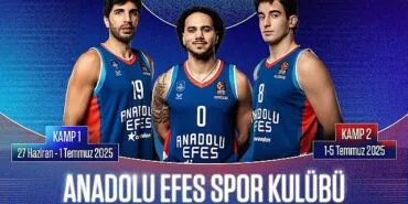 Anadolu Efes Spor Kulübü Basketbol Yaz Kampları'nın 2025 Yılı Kayıtları Başladı haberi