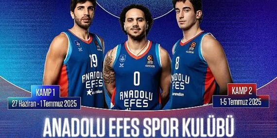 Anadolu Efes Spor Kulübü Basketbol Yaz Kampları'nın 2025 Yılı Kayıtları Başladı haberi