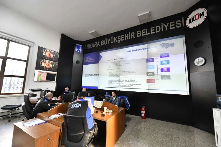 Ankara AKOM görevinin başında haberi
