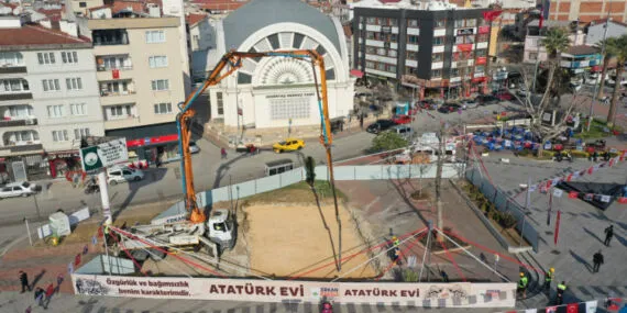 Atatürk Evi’nin temeli atıldı haberi