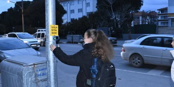 Balıkesir'de yaya güvenliği için butona basıldı haberi