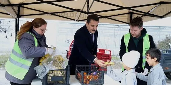 Başkan Kırgöz’den öğrencilere taze meyve ikramı haberi