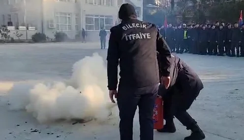 Bilecik'te Jandarma personeline yangın eğitimi haberi
