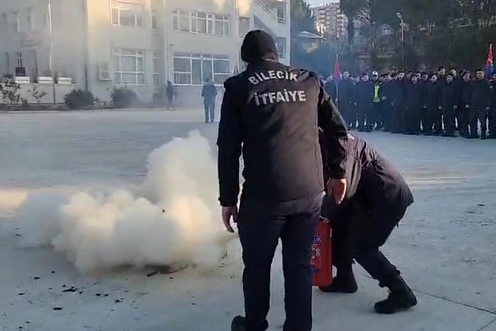Bilecik'te Jandarma personeline yangın eğitimi haberi
