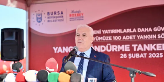 Bursa Büyükşehir'den kırsal mahallelere yangın tankeri haberi
