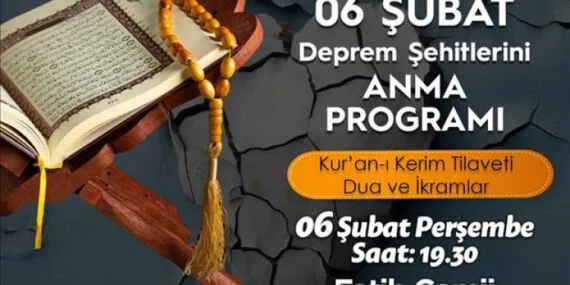 Bursa İnegöl'de 6 Şubat Depremi yıl dönümünde mevlit okutulacak haberi
