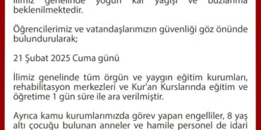 Düzce'de eğitime kar molası haberi