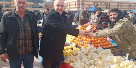 Edirne Keşan'da pazar esnafına ziyaret haberi