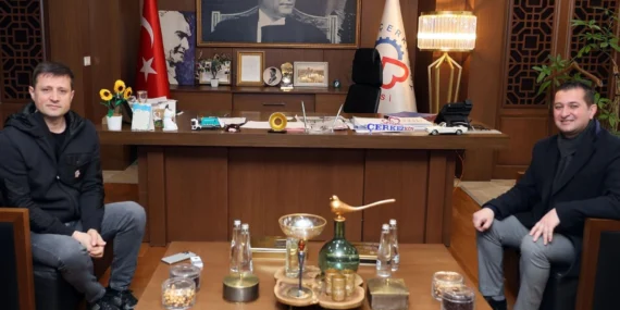 Edirne'de Yenimuhacır'dan Çerkezköy'e nezaket ziyareti haberi