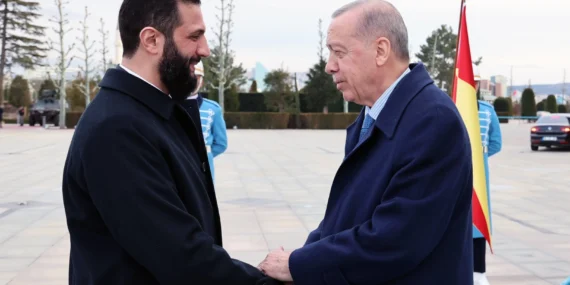 Geçiş dönemi Cumhurbaşkanı Şara, Türkiye'de haberi