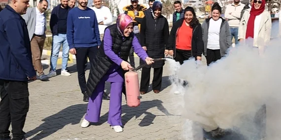 Hatay itfaiyesinden sevgi evlerinde yangın tatbikatı haberi