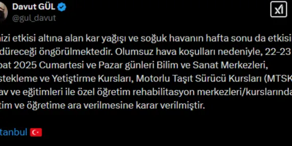 İstanbul'da hafta sonu sınav ve eğitimlere zorunlu ara! haberi