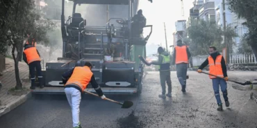 İzmir'de yol çalışmaları devam ediyor haberi