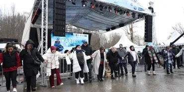 Kar üstünde horon şov haberi