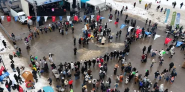 Kar üstünde horon şov haberi