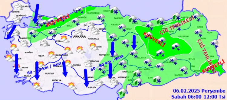 Kar yurda geldi... Meteoroloji 'kuvvetli' uyarılarını yaptı! haberi