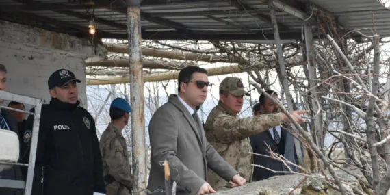 Kaymakam Başar'dan üs güvenlik bölgelerine ziyaret haberi