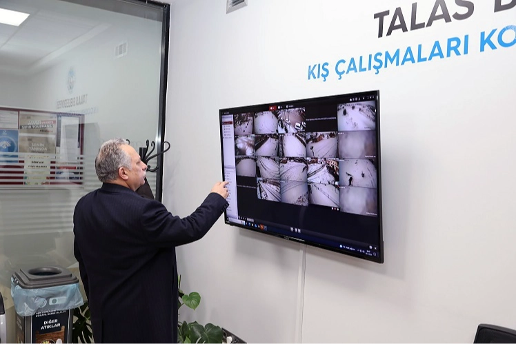 Kayseri Talas'ta kar teyakkuzu haberi