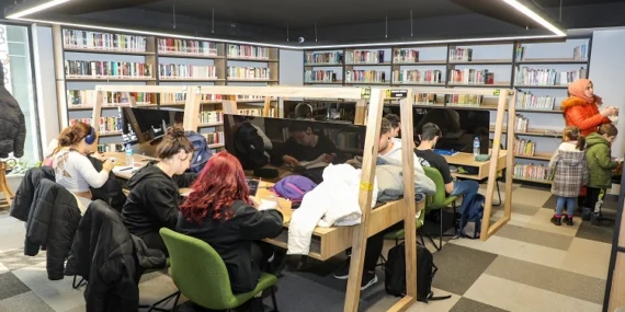 Kayserili öğrencinin çalışma adresi Talas kütüphaneleri haberi