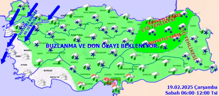 Kuvvetli uyarılar yapıldı! Soğuk, yağış, kar, buz... Etkisi bir hafta sürecek haberi