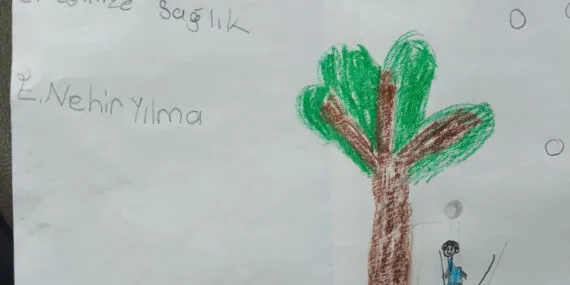 Manisa Soma'da öğrencilerden belediyeye resimli teşekkür haberi