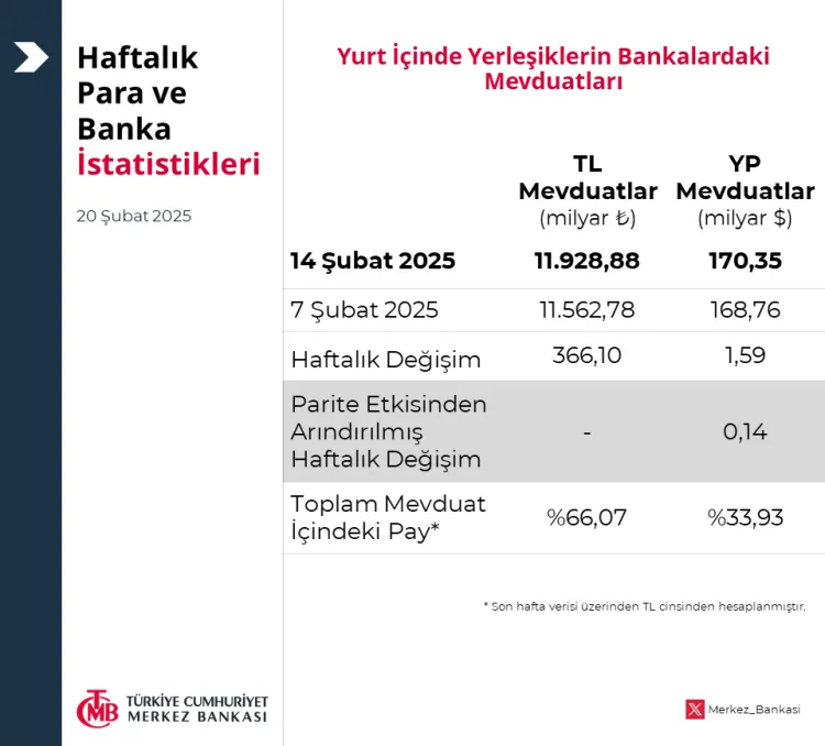 Merkez'in rezervleri rekor kırdı haberi