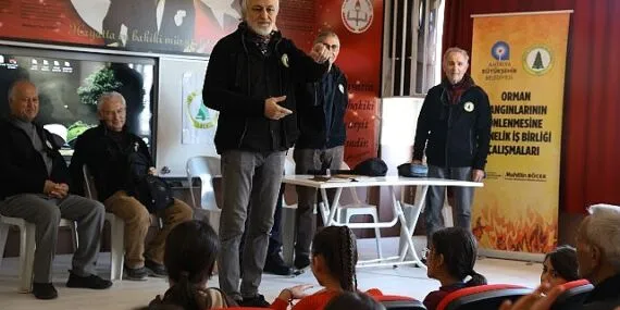Miniklere orman yangınları ile mücadele eğitimi haberi