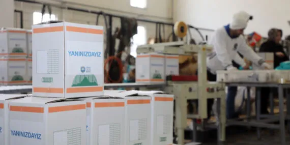 Mudanyalı çocuklar sevgilerini Hatay'a gönderdi haberi