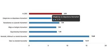 Tüik: Hizmet Üretici Fiyat Endeksi (H-ÜFE) yıllık %40,44 arttı, aylık %8,58 arttı haberi