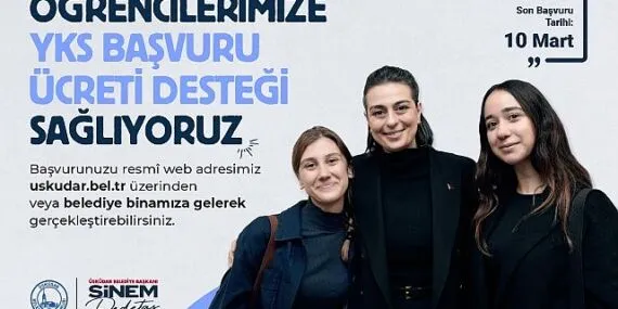 Üsküdar Belediyesi’nden YKS’ye Girecek Öğrencilere Destek haberi