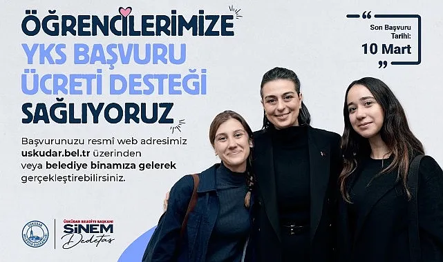 Üsküdar Belediyesi’nden YKS’ye Girecek Öğrencilere Destek haberi