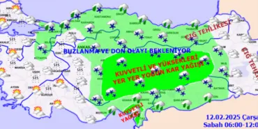 Yurtta bugün hava... Yine soğuk, yine 'kuvvetli' uyarılar! haberi